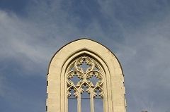 Budapest Reconstructed Window of Ruined Church